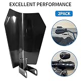 Ochraniacze na dłoń motocyklowych, Huazu osłony dłoni z cięciem trumiennym, czarne, pasują do 2007-2022 Harley Davidson Touring Sportster Dyna ze sprzęgłem kablowym (rozmiar L)
