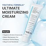 NIDA Youthful Formula™ Ultimate Krem Nawilżający | Centella Asiatica, Niacynamid, Kwas Hialuronowy, Kolagen | Zmarszczki, Przebarwienia, Sucha Skóra, Zaczerwienienia | 100 ml (3,38 fl oz)