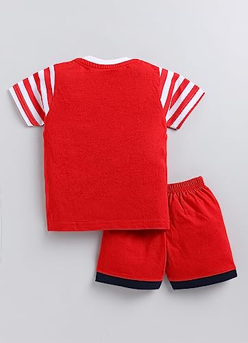 Image of CUTOPIES Boys & Girls Fanta Half Sleeve T-shirt and Shorts Set (Pack of 1) Baby Boys' Clothing Sets