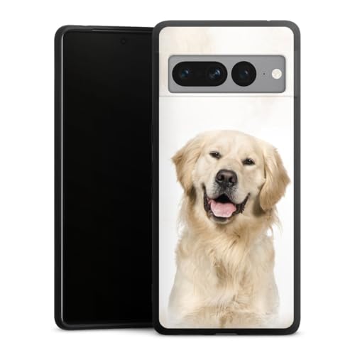 Etui silicone Google Pixel 7 Pro pour amoureux de chiens et Golden Retriever