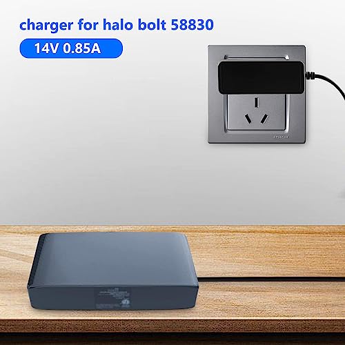 Charger For Halo Bolt 58830, Ac Adapter Power Supply For Halo Bolt 57720, 44400, Air, Wireless, Acdc, Compact, Halo 1201 Portable Car Jump Starter #TOP5