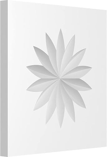 Miniatura 9 de Ekena Millwork ROSP030X030X075SDG09 Rosetón de flores estándar con borde cuadrado, 3 pulgadas de ancho x 3 pulgadas de alto x 34 pulgadas de alto