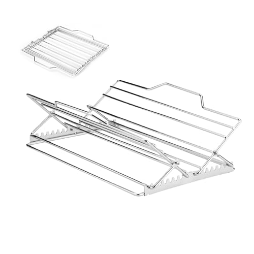 オーブン ラック | 調整可能なステンレストレイ,オーブンローストパンラックインサート,ターキー 魚 牛肉 ステーキ ポークチョップ 焼き 冷却 キャンプ 家庭 クリスマス ディナー シェフ用