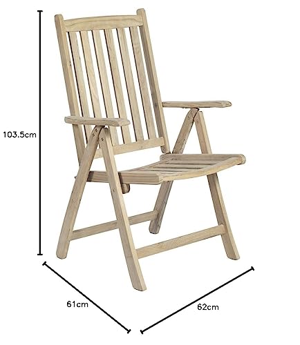 Gravidus Gravidus gemütlicher Hochlehner aus Teak, 5-Fach verstellbar Gravidus Gravidus gemütlicher Hochlehner aus Teak, 5-Fach verstellbar