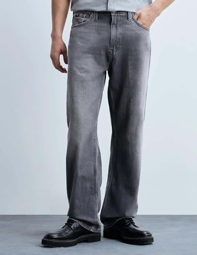 Image of KOTTY Men's Straight Fit Jeans - Classic Denim with Comfortable Fit, Durable Fabric, and Timeless Style
