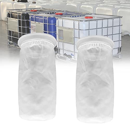 SCHYIDA 2 PCS Filtre IBC en Nylon, Filtre de Réservoir d'eau de Pluie IBC Filtre de Rechange IBC Lavable Filtre de Couvercle en Nylon - Raccord de Couvercle de Réservoir IBC (163 mm) Cover