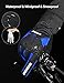 INBIKE Men's Winter Cold Weather Thermal Windproof Gel Bike Gloves Blue X-Large