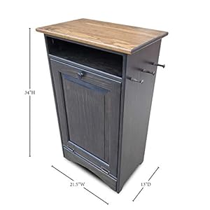 Peaceful classics pet feeder station  dog food storage container dog food storage cabinet animal food storage containers pet supplies organizer can hold 35 lbs of pet food mocha   cucciolini doodles