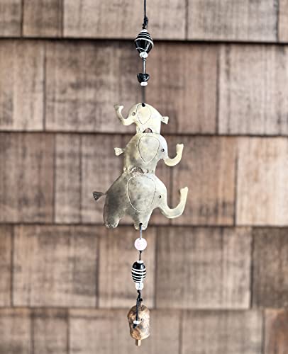 Elephant Outdoor Wind Chime Handmade Garden Soothing Nana Bells #TOP1