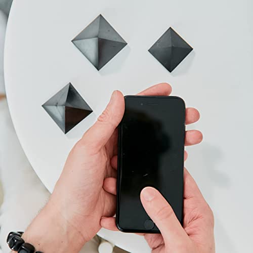 Karelian Heritage Shungite Pyramid | Polished Authentic Shungite Stones Protection Black Decor Pyramid 2 Inches (5 Cm) | Crystal Pyramid For Reiki Healing, Chakra Meditation, Energy Generator Pp03 #TOP7