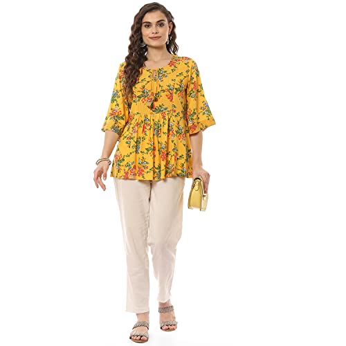 Image of Rangriti Women's Floral Regular Fit Shirt