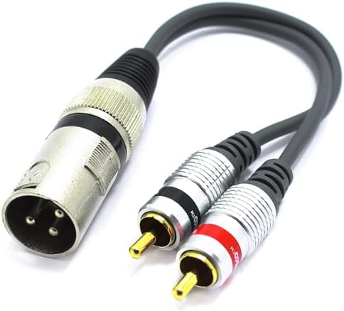 XLR Żeńśki na Gniazdo RCA Adapter VITALCO Przejście do Mikrofonu 3 Pin Audio Kabel