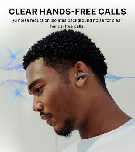 Image of Edifier R1 Open-Ear True Wireless Earbuds, Bluetooth 5.4 Clip-On Headphones, AI Clear Calls, Left /Right Interchangeable, 28H Playtime, Fast Charging, Multipoint Connection, App Control, IP56, Gray