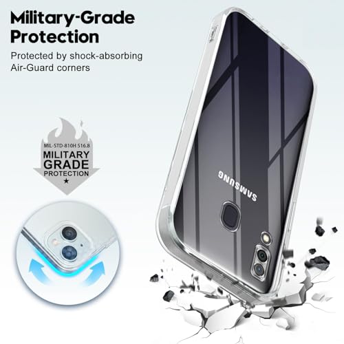 Image of Jkobi Back Cover for Samsung Galaxy A20 | Galaxy A30 | Galaxy M10s (Silicone Clear Shockproof Case with Camera Protection | Soft and Flexible | Transparent)