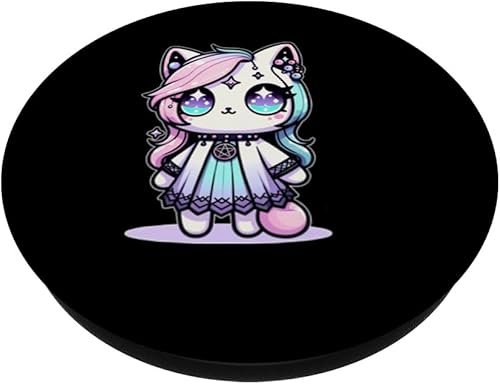 Miniatura 2 de Kawaii Pastel Cat Ouija Creepy Occult Aesthetic PopSockets Standard PopGrip