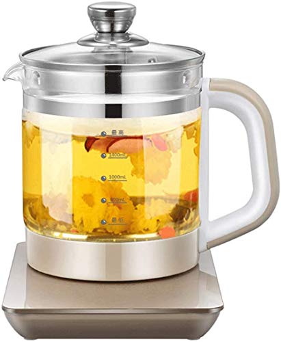 Haushaltsglas Wasserkocher mit Temperaturregelung LED Teekanne Edelstahl Digital Base Schnellkochkrug Wasserkocher mit Tee 1.8L 800W