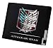 Produktbild Cosstars Attack on Titan Anime Bifold Brieftasche Kunstleder Schlanke Geldbörse Portemonnaie Kreditkartenhülle /3