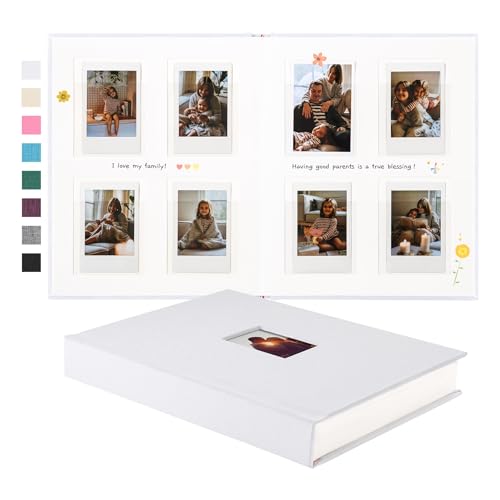 112 Pockets Instax Mini Photo Album (White)