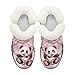 Chririnla Cherry Blossom Panda Boys Girls Snow Boots Insulated Fashion Winter Warm Boots Casual Sneakers Slip Resistant Outdoor Walking Warm Shoes for Little Kids