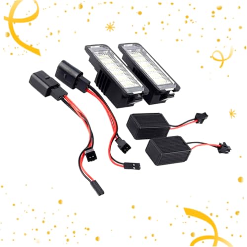 Éclairage plaque immatriculation LED POPETPOP 6 pièces auto installation directe sans câblage - 2