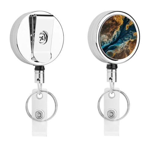 Porte-clés pour porte-clés rétractable métal à structure renforcée