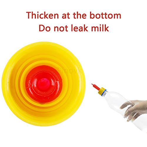 Goat Nipple, 8 Pieces Small Animal Milk Drink Pritchard Nipple for Feeding Sheep Goat Lamb Puppy - Image 7