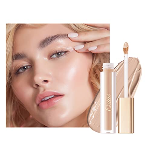 Oulac Liquid Nude Concealers for Acne Fighting and Dark Circles, Hydrating Smooth Formula Lightweight Texture NO-Greasy Natural Coverage, Quick Dry for All Skin Types, Nude