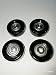 Total Gym Replacement Set of 4 Wheels/rollers for Models 2000, 3000, and Many More
