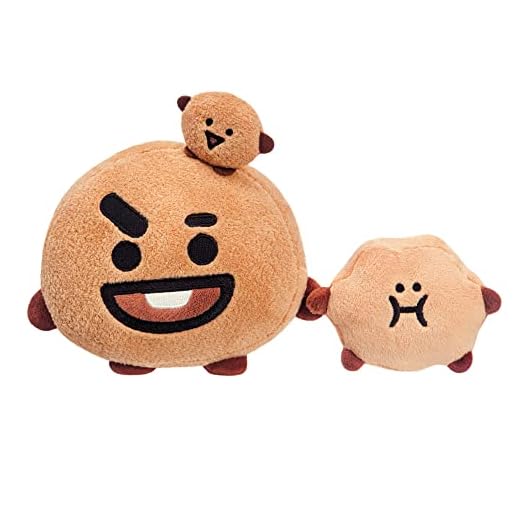 AURORA, 61462, BT21 Official Merchandise, SHOOKY Soft Toy, Small, Brown