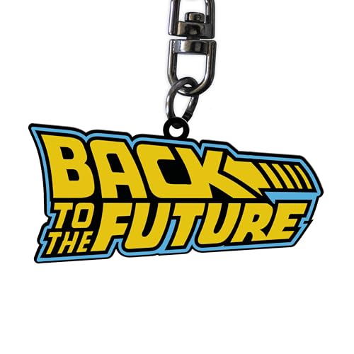 Abystyle Back To The Future Logo Metal Keychain | Back To The Future Keyring | Metal Keyring | Back To The Future Merchandise | Back To The Future Gif