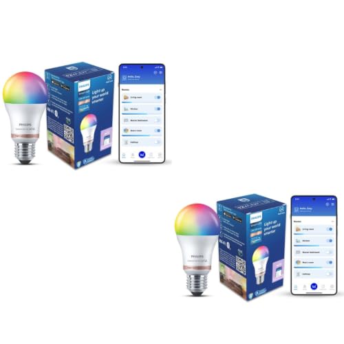 Philips Wiz Wi-Fi Enabled E27 12-Watt LED Smart Bulb, Compatible ...