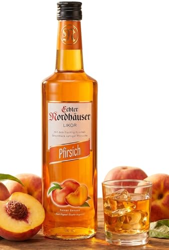 Nordhäuser Pfirsich Likör – Fruchtige Spirituose auf Basis von roggenechtem Korn – Ideal für...