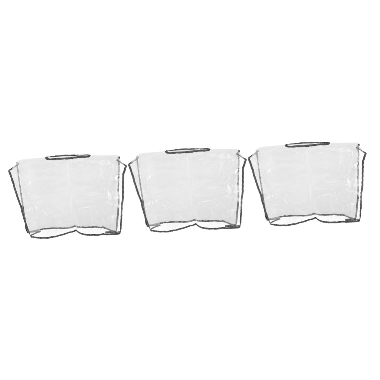 BESPORTBLE Imperméable à Main Transparent Poche Fourre-Tout De Travail Femmes à Main Clair Anti-Pluie à Étanche Housse De à Anti-Pluie S'échapper PVC