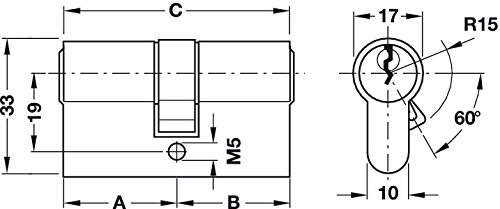 FERMAPORTA BLOCCAPORTA PER PORTA SCORREVOLE IN ACCIAIO ZINCATO (10196 - Foto 2