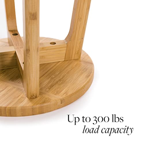 Gobam Bamboo Step Stool, 10.65 Inches - Sturdy Foot Stool For Adults, Kids Stool, Portable Wooden Stool For Kitchen, Bathroom, Bedroom, Or Toy Room - 300 Lbs Capacity #TOP6