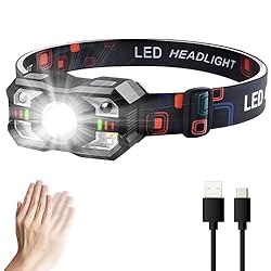 ILcDesign,Linterna Frontal LED Recargable, Luz Fro...: RESISTENTE AL AGUA Y DURADERA · Con certificación IPx5, esta linterna frontal LED recargable es resistente al agua y diseñada para soportar condiciones extremas, ideal para cualquier aventura o trabajo al aire libre AJUSTE FLEXIBLE Y LUZ ROJA DE SEGU...