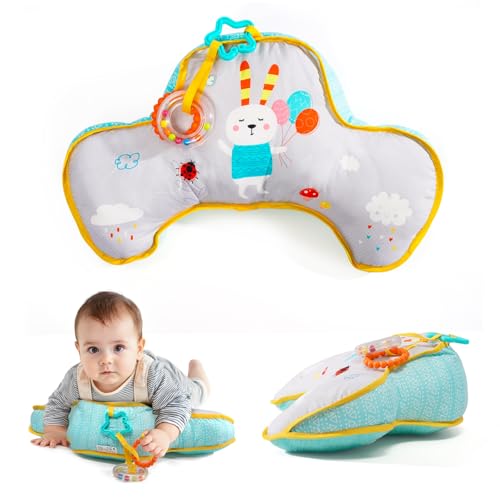 Image of Montessori Sensory Crawling Toy for Newborns - Tummy Time Pillow with Ergonomic Design for Easier Parenting Development