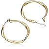 Lucky Brand Twist Hoop Earrings, Gold, One Size