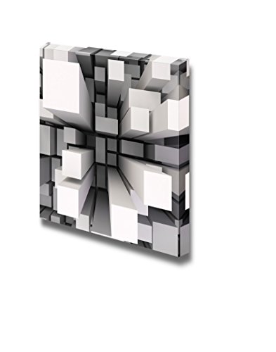 Canvas Prints Wall Art - 3D Abstract Square Pillar Geometric