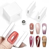 LuminaVerde Cat Eye Magnet, Nagelzubehör 5D U-Förmiger Starker Magnet Mit Kugel Für Mehrfach Cat Eye Effekte Zuhause Oder Salon