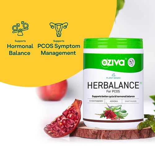 OZiva Plant Based HerBalance for PCOS Supplements for Women 250g, with Myo-Inositol, ChasteBerry, Shatavari, PCOS Supplements for Women Promoting... - Image 3
