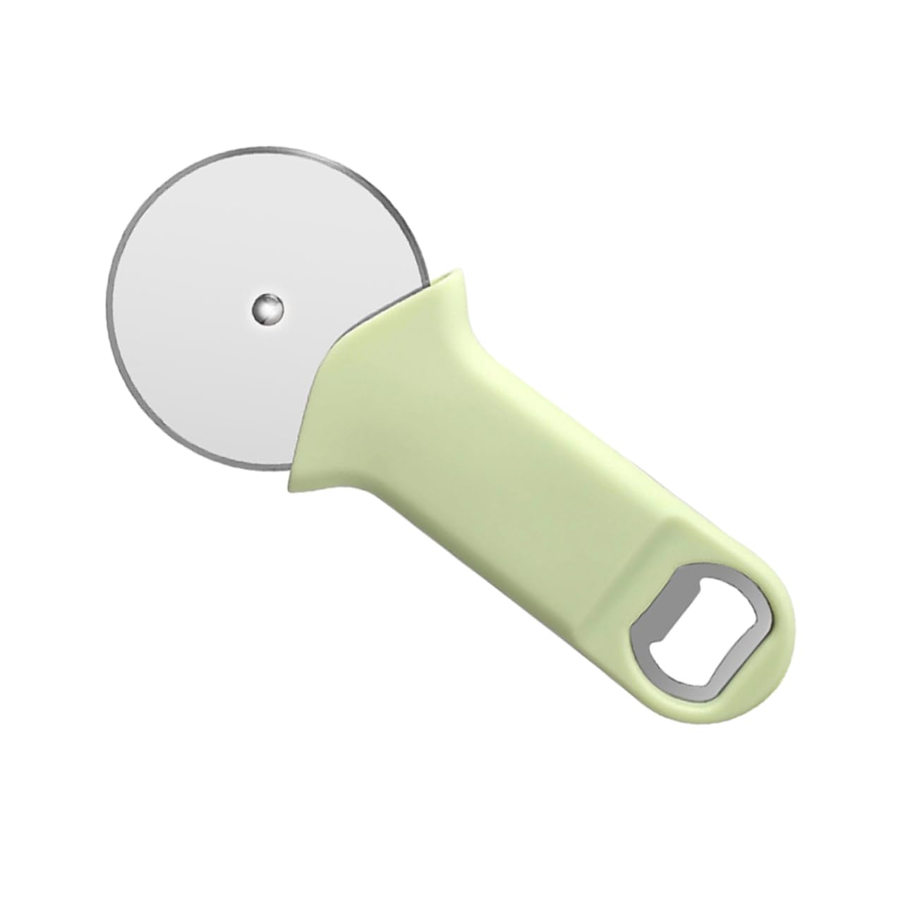ABOOFAN Heavy Duty Pizza Cutting Wheel Utility Pizza Cutter with Bottle Opener Stainless Steel Ergonomic Grip for Effortless Slicing and Pastry Baking