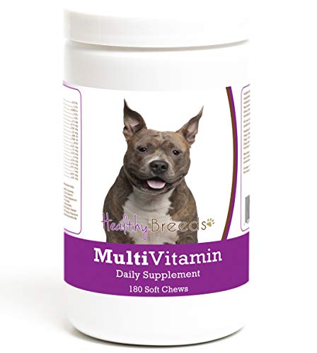 Healthy Breeds American Staffordshire Terrier Multivitamin Soft Chew for Dogs 180 Count