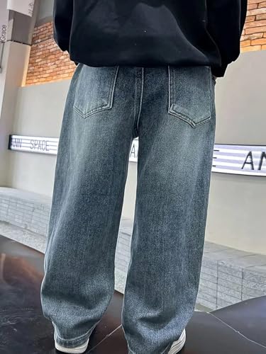 Image of Lymio Junior's Boys Jeans Pant | Kids Jeans for Boys | Denim Baggy Pants | Loose Fit Casual Trousers for Children (LK-50-51)