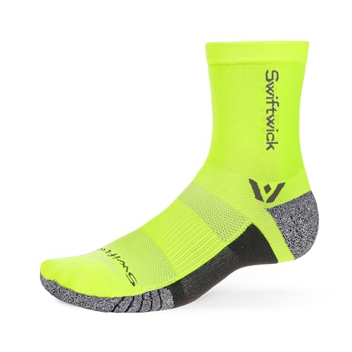 Image of Swiftwick- FLITE XT FIVE Running & Golf Socks, Fitness, Ultimate Stability, Non-Slip Crew Socks