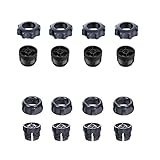 ThtRht 8 Set Retaining Nut with Thread Screw Replacement 17mm Ball Joint Mount Socket for Phone Holder Stand Clip Cradle Car Wireless Charger Bracket Clamp GPS DV Dash Camera
