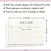 Neatz Classic Recipe Cards, 4x6 Inches, 50 Count, Double Sided. Thick Card Stock. Perfect for Recipe Box & Binder