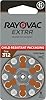60 piles auditives Rayovac 312 Extra advanced / pile auditive PR41 / piles pour appareils auditifs / 312AE,A312,DA312,P312,PR312H