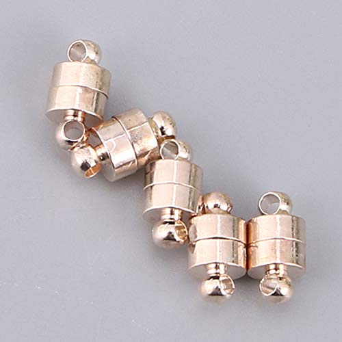 Healifty 5pcs Jewelry Clasp Magnetic Clasp Converter Magnetic Jewelry Clasps Necklaces Bracelets Accessory for DIY Craft Jewelry Making Supplies (Rose Gold) - Image 4