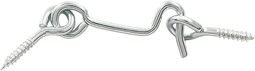 Miniatura 3 de Paquete de 4 ganchos giratorios de cabina de 1.5 pulgadas y pestillo de ojal, cerradura de puerta y ventana de acero al carbono con tornillos de